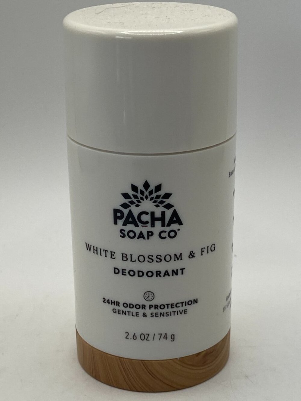 Pacha Soap Co. White Blossom & Fig Natural Deodorant (2.6 oz / 74 g)